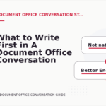 What to Write First in A Document Office Conversation