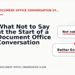 What Not to Say at the Start of a Document Office Conversation