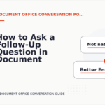 How to Ask a Follow-Up Question in Document Office Conversation English