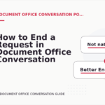 How to End a Request in Document Office Conversation English