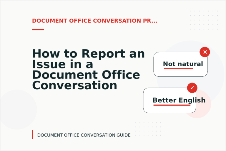 How to Report an Issue in a Document Office Conversation How to Report an Issue in a Document Office Conversation