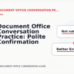 Document Office Conversation Practice: Polite Confirmation Examples