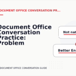 Document Office Conversation Practice: Problem and Solution Replies