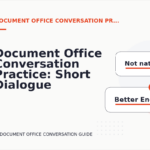 Document Office Conversation Practice: Short Dialogue Examples