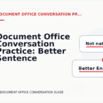 Document Office Conversation Practice: Better Sentence Choices