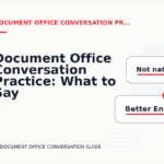 Document Office Conversation Practice: What to Say Instead