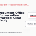 Document Office Conversation Practice: Clear Reply Patterns