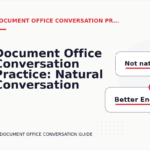 Document Office Conversation Practice: Natural Conversation Lines