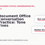 Document Office Conversation Practice: Tone Fixes for Real Situations