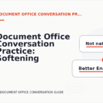 Document Office Conversation Practice: Softening Direct Sentences